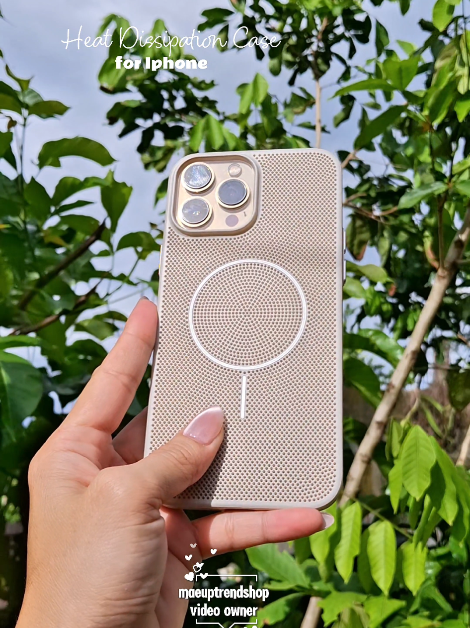 BUY HERE ▶️@Mae🧿ᥫ᭡.  Keep it cool, keep it smooth ❄️📱 Heat-dissipation case made for your iPhone 🩷 #phonecase #iphonecase #caseforiphone #heatdissipationcase 