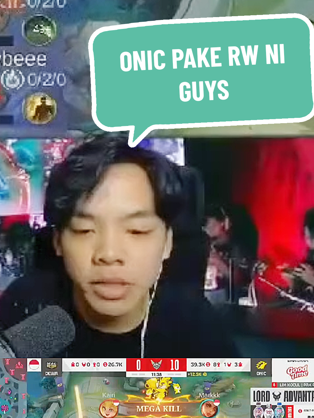 REACTION VAN MATCH 1 ONIC VS DEWA #van #onic #MerdekaMabar #MobileLegendsBangBang #MLBB 