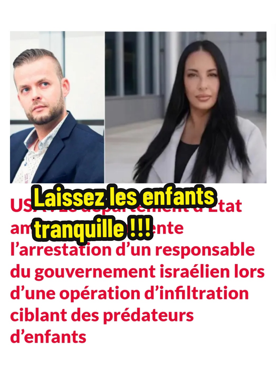 Laissez les enfants tranquille, l'homme de bibi a été arrêter au USA pour hum hum d'enfant un grand réseaux toujours les mêmes... Epstein, betharam , tunnel loubavitch,du trou lelandais ect renseignez vous car dans le t*lmud c'est 3 ans et un jour pour que ça soit hayad midad (casher). Cette information a été passé sous silence total au USA  #talmud  #arrestation 