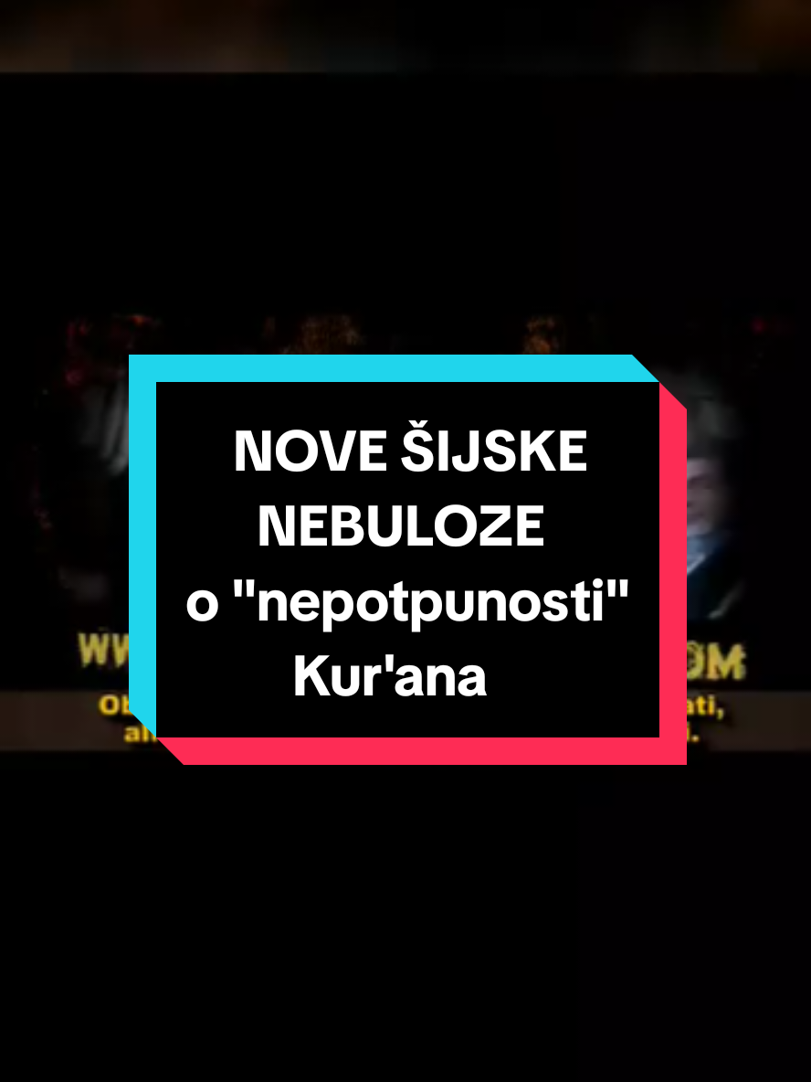 Šijske nebuloze o nepotpunosti Kur'ana #kuran #šije #lažni #ehlibejt 