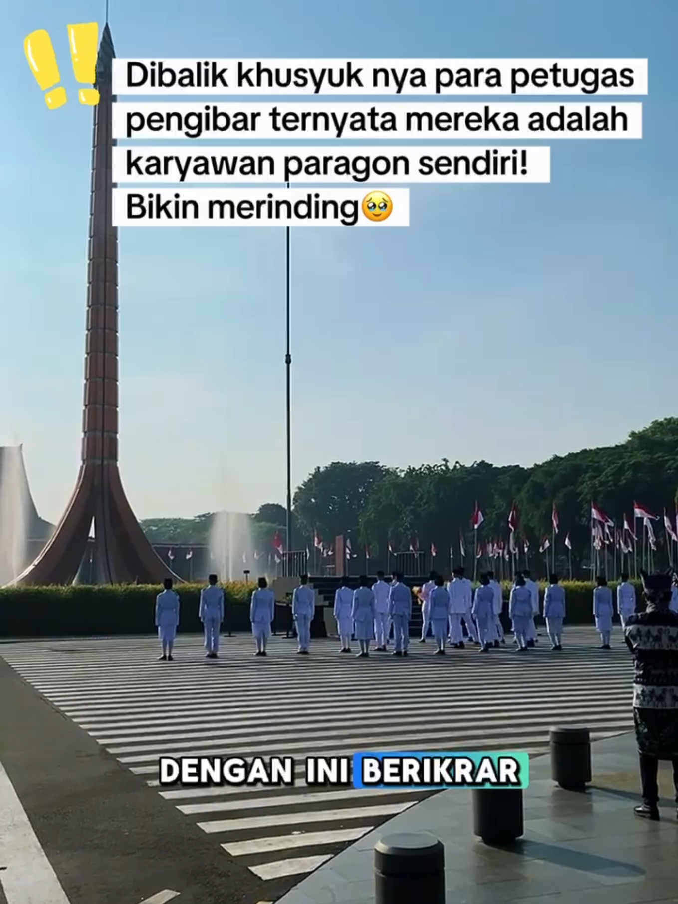 Membalas @andrianthy dibalik khusyuk nya pengibaran kemarin, ada scientist engineer sampai karyawan yang berusaha penuh jadi pengibar bendera. ditambah makin merinding dengan pembacaan ikrar dari pak Harman Subakat. MasyaAllah🥹 #ParagonCorp #P40 #ParaGoNation #MerdekaTanpaBatas #InspirasiParagon 
