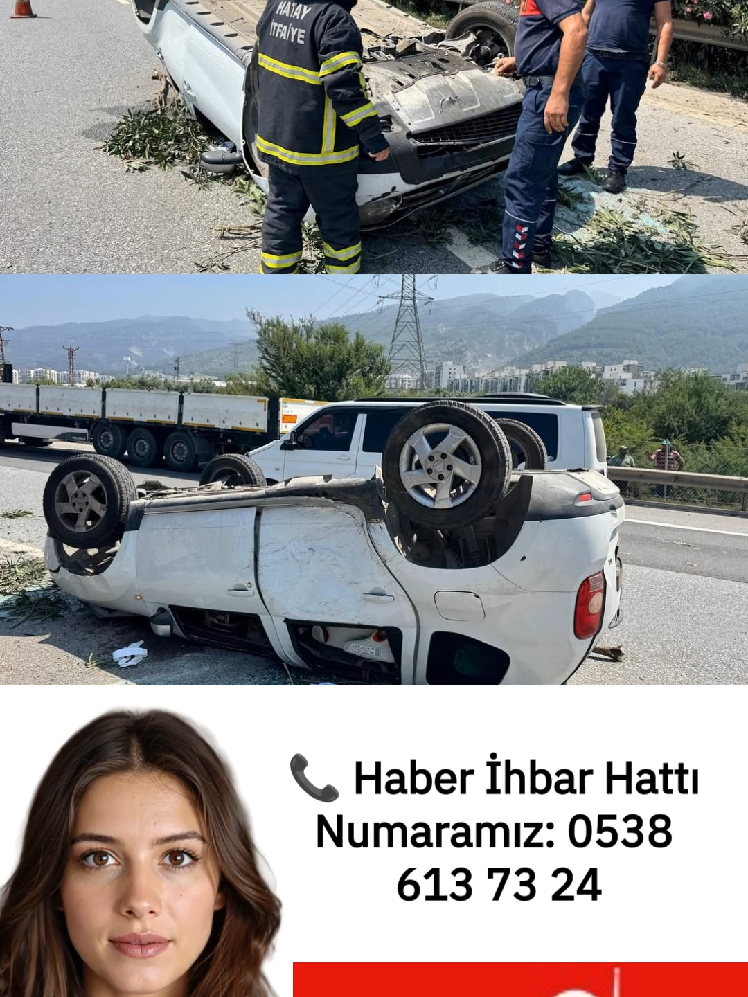 Payas Otoyolu'nda Trafik Kazası HATAY – Payas'tan Dörtyol istikametine giden otoyol üzerinde trafik kazası meydana geldi. Kazada yaralanan bir kişi, olay yerine sevk edilen ekiplerin hızlı müdahalesiyle kurtarıldı ve sağlık ekiplerine teslim edildi. Yaralı vatandaşın durumunun iyi olduğu öğrenildi.#hatay