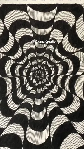 Satisfying Illusion Doodle Tutorial 🌸 Relaxing Art Drawing ✍️ #inspiration #art #drawing #tutorial #foryou 