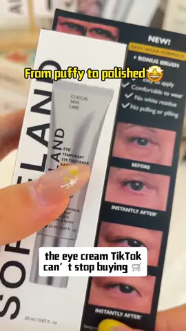 -Makeup creasing under your eyes? Try this TikTok-famous eye cream - smooth base, natural finish, no white film. Limited-time discount #SkincareHack #TikTokMadeMeBuylt #eyecare #eyecream #eyebags 
