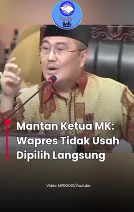 Sebuah usulan dilontarkan mantan Ketua Mahkamah Konstitusi (MK), Prof Jimly Asshiddiqie, terkait pemilihan presiden dan wakil presiden. Jimly mengusulkan, pemilihan presiden diserahkan ke rakyat, namun untuk wakil presiden dipilih oleh MPR RI. Presiden harus dipilih langsung oleh rakyat agar memiliki legitimasi kuat. Namun, mekanisme pemilihan wapres sebaiknya diserahkan kepada MPR untuk menghindari transaksi politik dalam penentuan pasangan calon. #usulanmantanketuamk  #terkaitpemilihanpresiden  #danwakilpresidendiserahkan  #kepadamprri  #radioswaranegara 