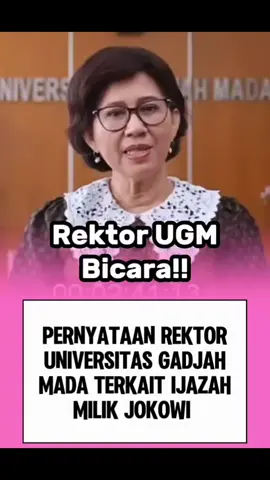 REKTOR UGM BICARA !! 