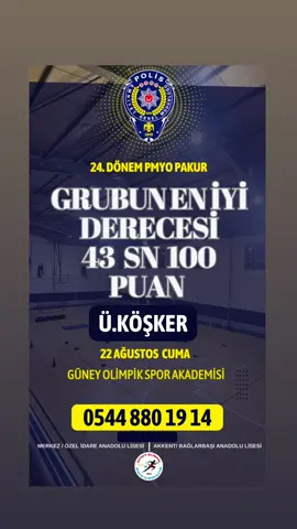 Kızlarda günün en iyi derecesi 43 saniye 100 puan 🇹🇷 Başarının Adresi  İletişim:0544 880 19 14  @guneyolimpikgsk  Hep Birlikte Başaracağız 🇹🇷 #pmyo  #pmyohazırlık  #pmyoparkur  #pmyoöğrencileri  #polis  