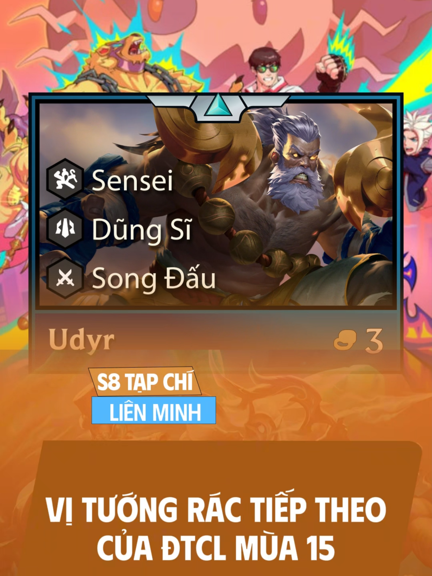 Vị tướng rác tiếp theo của đấu trường chân lý mùa 15! #dautruongchanly #xuhuong #viral #leagueoflegends #teamfighttatics #tft #udyr