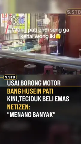 Bang Huesin kini jadi sorotan warga pati,kemanapun ia pergi pasti ada yang videokan dirinya. Kali ini ia terciduk beli emas di salah satu toko di daerah pati . . Sc: alissa20__ #f 