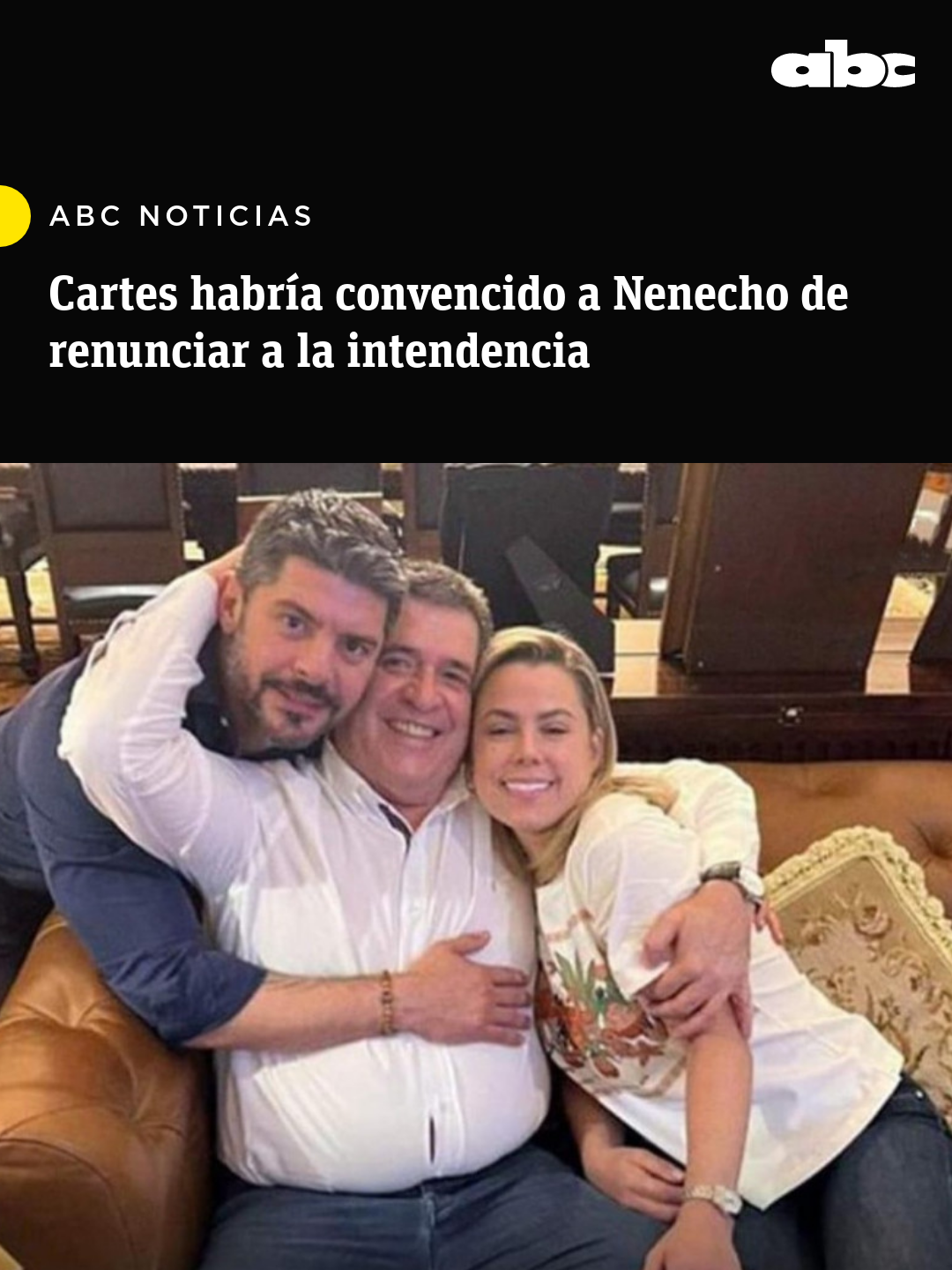 #ABCNoticias #IntervenciónMuni | El propio Horacio Cartes habría convencido al intendente de Asunción, Óscar 