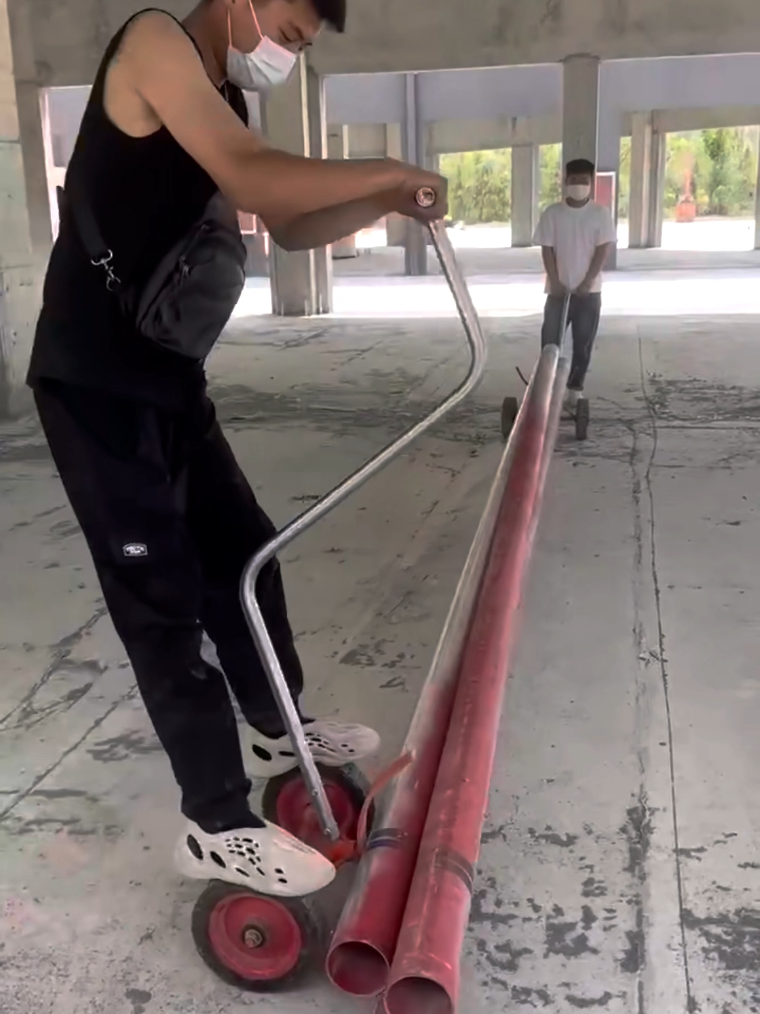 #RoundPipeHandlingCart #FirefightingPipeHandlingCart #PipeTransportCart #Handcart