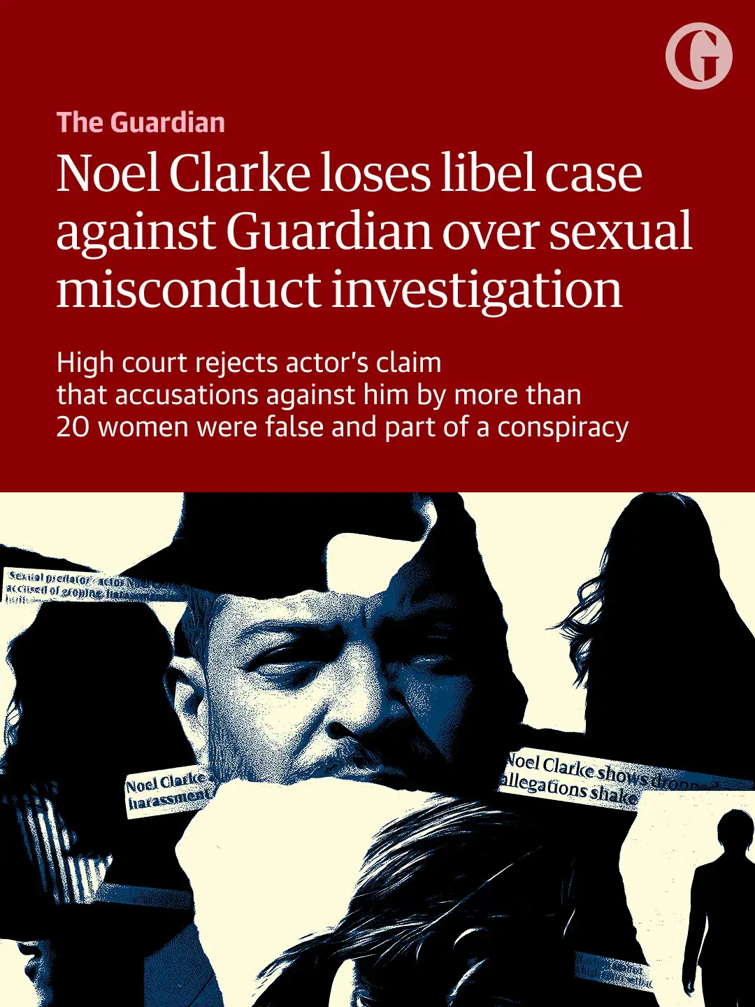 The Guardian has successfully defended a libel action brought by the actor Noel Clarke over an investigation by the newspaper in which he was accused of sexual misconduct by more than 20 women. In a high court judgment handed down on Friday, Mrs Justice Steyn rejected Clarke’s claim. He had said the allegations set out in the Guardian’s investigation were false and that he had been the victim of a conspiracy. Clarke, 49, had said he would seek £70m in damages if successful. The Guardian relied on testimony from almost 30 people, 18 of whom gave accounts in court about their experiences of working with Clarke, a former star of Doctor Who. Many said they had been directly affected by Clarke, while others said they had witnessed inappropriate behaviour. The Guardian argued the allegations were true and that the articles and podcast about him were in the public interest. The allegations against Clarke were made up of the following elements, there were strong grounds to believe: - That over 15 years, he used his power to prey on and harass female colleagues. - He sometimes bullied female colleagues. - He engaged in unwanted sexual contact, kissing, touching or groping. - He engaged in sexually inappropriate behaviour and comments. - He was involved in professional misconduct. - He took and shared explicit pictures and videos without consent, including secretly filming a young actor’s naked audition. Read our legal affairs correspondent Haroon Siddique’s full report via the link in bio.