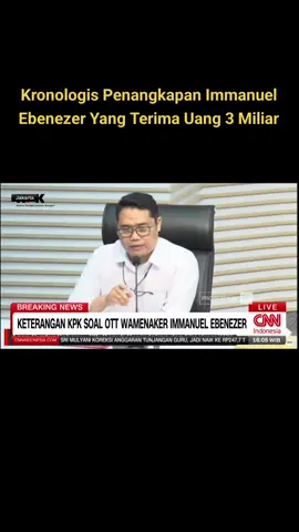 Kronologis Penangkapan Immanuel Ebenezer Yang Terima Uang 3 Miliar.. Duit ga seberapa tapi malunya minta ampun..