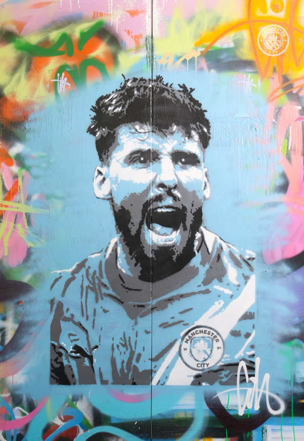 City’s number three 🫡🩵 @Colin Mitchell #RubenDias #ManCity #Football #Art 