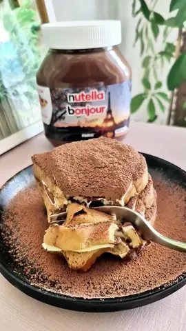 Got Toast & Nutella? You NEED to Try This Cake 🍫✨ #quickrecipes #easydessert #chocolatelover #nutella #cake 