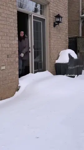 Happiness in the snow#oddlysatisfying #asmr #funny 