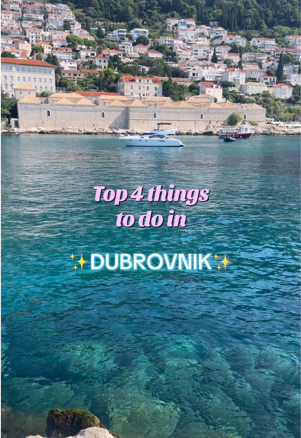 4 tips and things to do for your stay in Dubrovnik ✨ i love the last sunset spot #dubrovnik #thingstodo #tip #citytrip #europesummer #croatia #traveltips 
