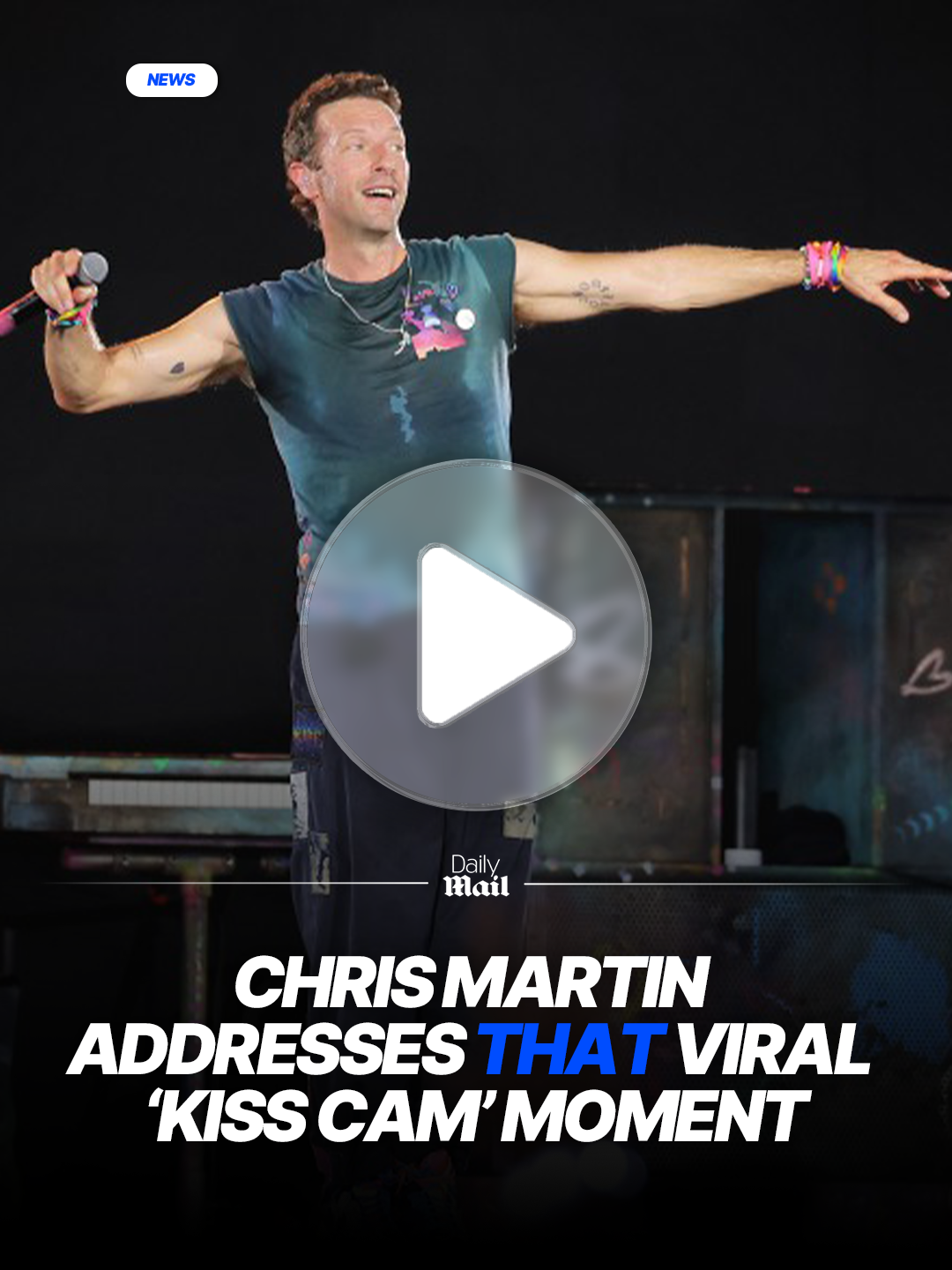 Coldplay frontman Chris Martin addressed the 'kiss cam' incident that went viral in July for accidentally exposing a CEO and his colleague together. #coldplay #chrismartin #CEO #kisscam #viral #concert