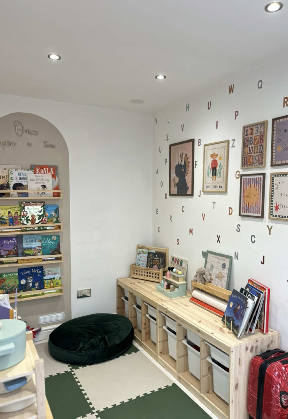 Transform my sons playroom with me, just in time for his 3rd birthday! We recently moved to a new house & were so thankful that it had a space for a playroom. I wanted to make it extra special for Beau, I think I did a pretty good job! #fyp #playroominspo #playroommakeover #playroom #interiordesign 