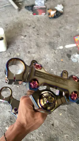 Yang penting customer seneng 😂 Segitiga rx king as 33 titanium by option parts 🔥🔥    Wa 089619810583    #rxkingindonesia #2stroke #rxking #rxking135cc #fyp 