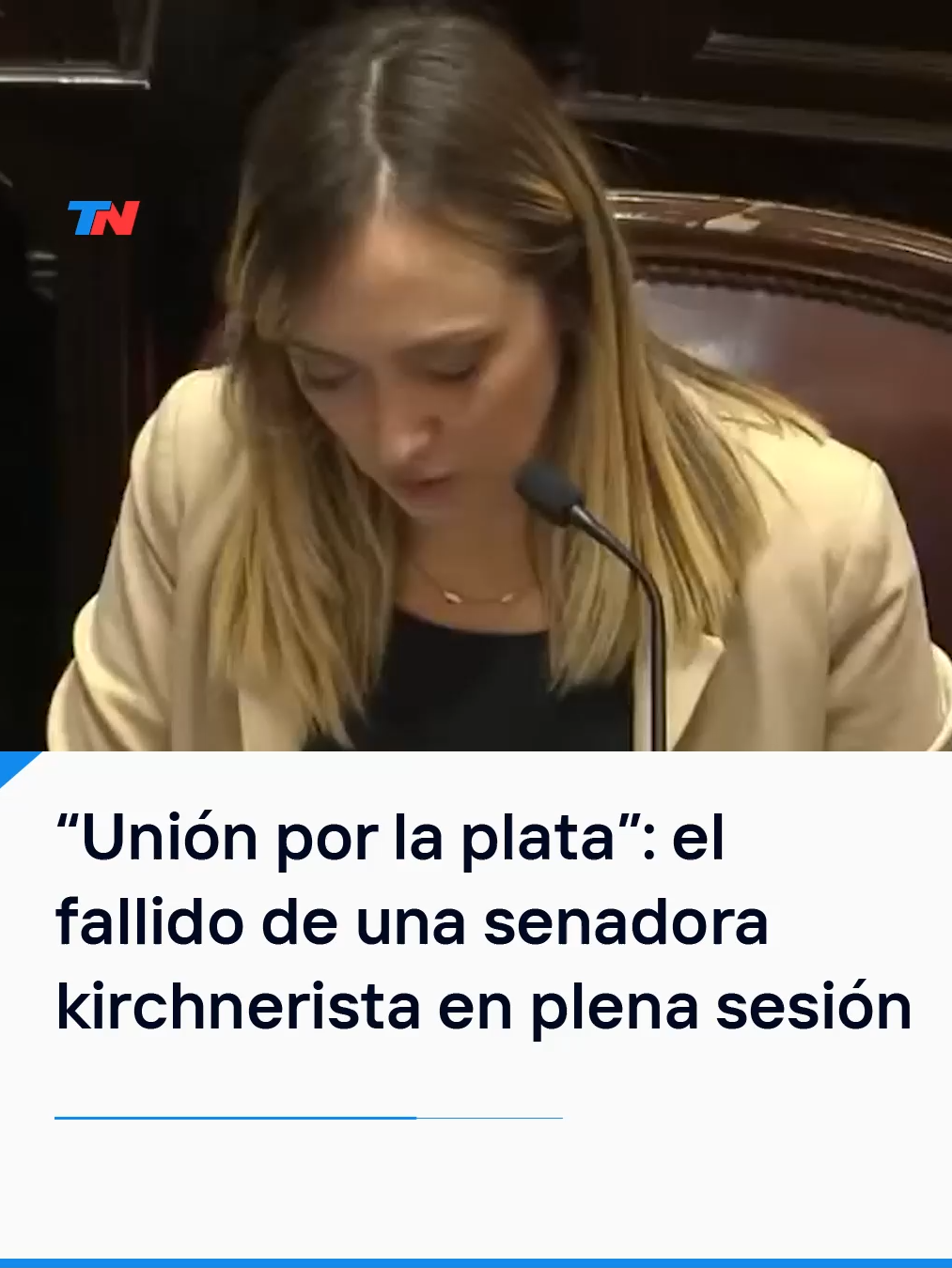 “En el  expediente 146/24 el interbloque de unión por la plata...por la Patria,  se va a abstener...“, dijo la senadora mendocina kirchnerista Anabel  Fernández Sagasti.  El fallido en su lectura lo tuvo  durante el tratamiento de los ascensos de personal de la Armada y la Fuerza Aérea.
