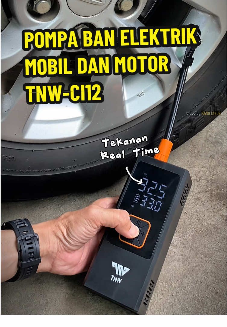 Pompa ban elektrik mobil dan motor dari TNW Seri CI12 ini bukan cuma buat mompa, tapi bisa juga dijadiin powerbank buat ngecas hp dan ada lampu daruratnya.  #PompaBanElektrik #PompaBanMobilPortableElektrik #PompaBanElektronik  #PompaElektrikTNW  #PayDaySale 