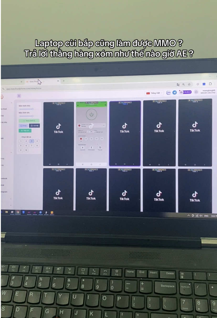 Laptop cùi bắp cũng làm được MMO ? Trả lời thằng hàng xóm như thế nào giờ AE ? #cloudphone #maxcloudphone #boxphone #boxphonefarm #mmo 