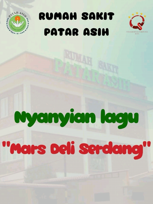 Menyanyikan lagu Mars Deli Serdang saat melaksanakan Upacara Bendera Kemerdekaan Indonesia ke 80th Dengan semangat persatuan, kita tunjukkan cinta dan bangga menjadi warga Deli Serdang, mewujudkan kabupaten yang semakin maju Salam sehat Rspa  #rspatarasih #patarasihmenyembuhkan #melayanidengankasih #merdeka #17agustus2025 