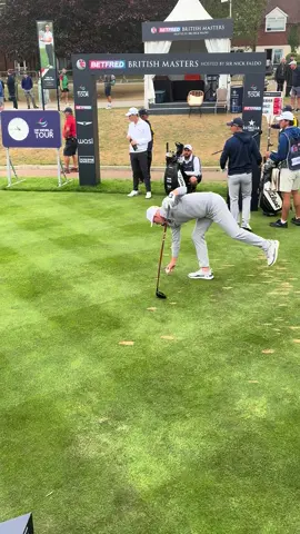 Brandt at the British Masters whilst- what a sound!! #britishmastersgolf #golftiktok #golftok #golf 