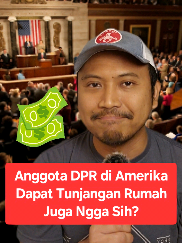 22 Agustus 2025 | 17.45 WIB Anggota DPR di Indonesia dapet tunjangan rumah Rp50 juta. Anggota DPR di Amerika dapet juga ngga ya?