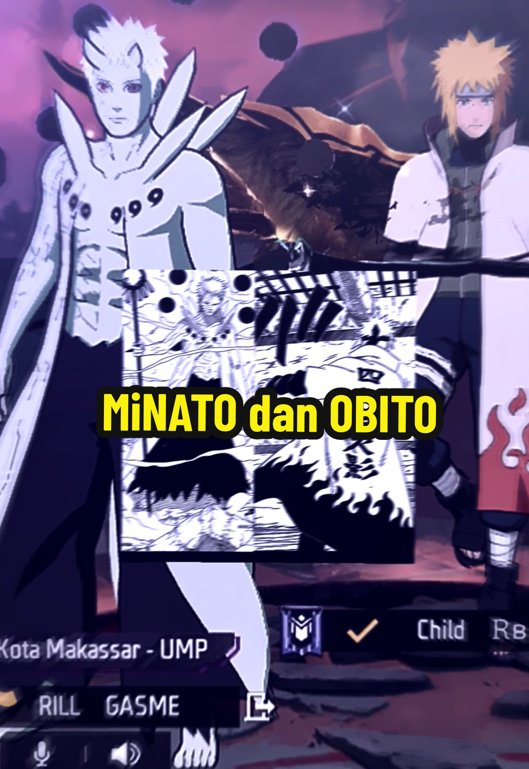 Obito & Minato,Guru x murid tim7🥶☠️#FFXNARUTOBOOYAH #obitovsminato #tim7 #100kviews #creatorsearchinsights 