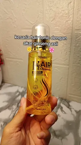 kesaria hair tonic dengan akar ginseng asli #kesaria #hairtonic #ginseng 