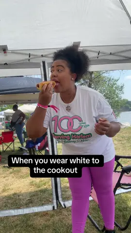 She said I am staying clean if I can help it but ima tear me a hot dog up one way or another at this cookout!  #cookout #food #relatable #fy #funny 
