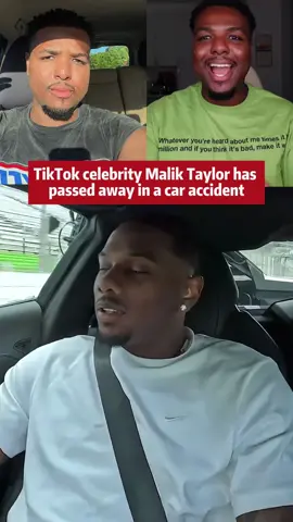 TikTok celebrity Malik Taylor has passed away in a car accident #maliktaylor #northcarolina #caraccident #foryou