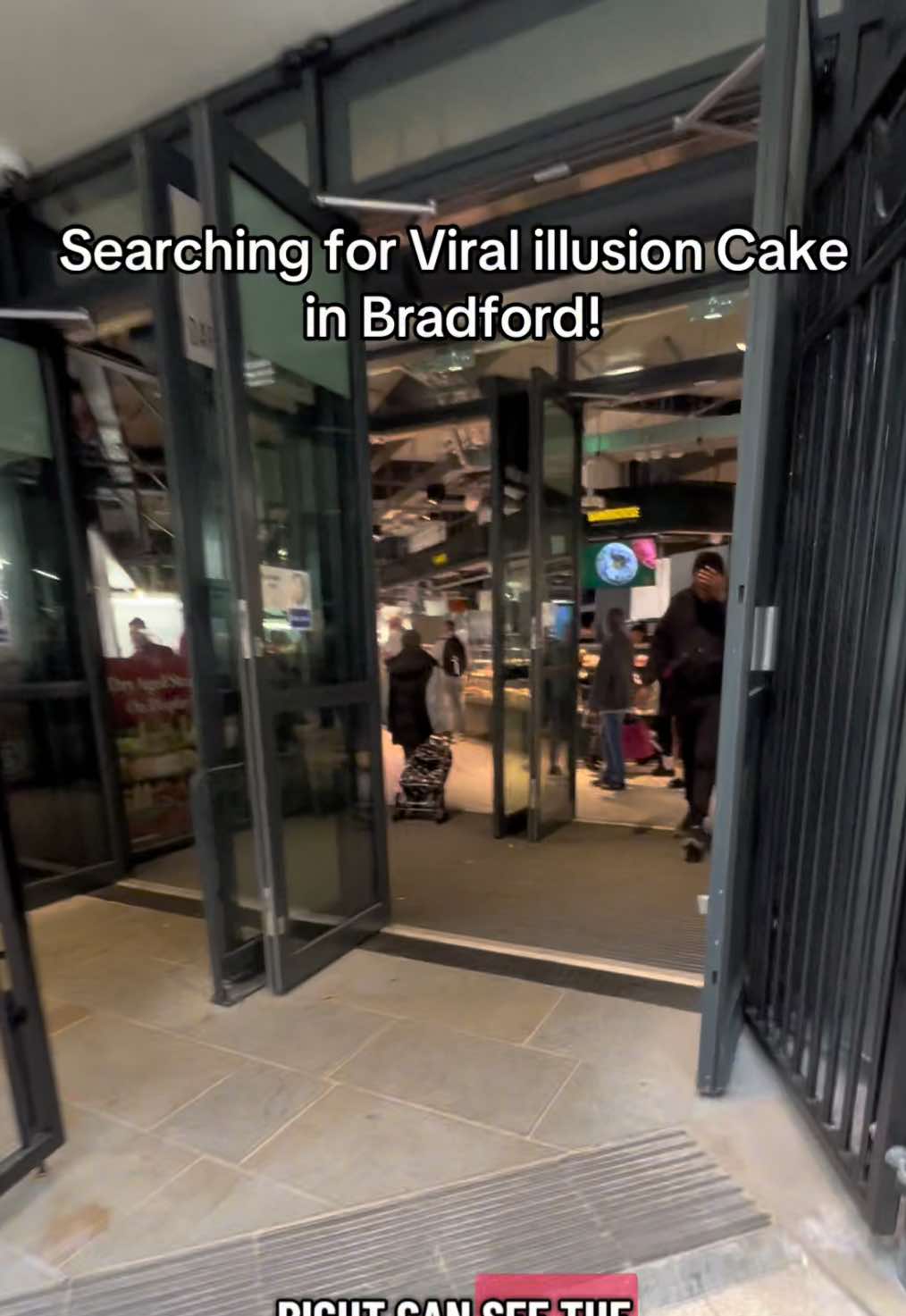 Tested my luck to see if I could find the Viral illusion Cake! Did I find it though? Watch the video to see if I did 👀 Please drop me a follow so I can hit 15k followers ♥️ #fyp #illusioncake #dessert #Bradford #Viral  