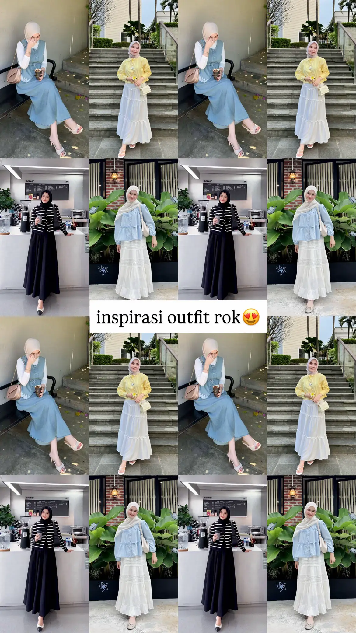 cantik bgtt pake rok😍#outfitideas #outfitinspo #racunoutfit #outfitpakerok #ootdfashion 