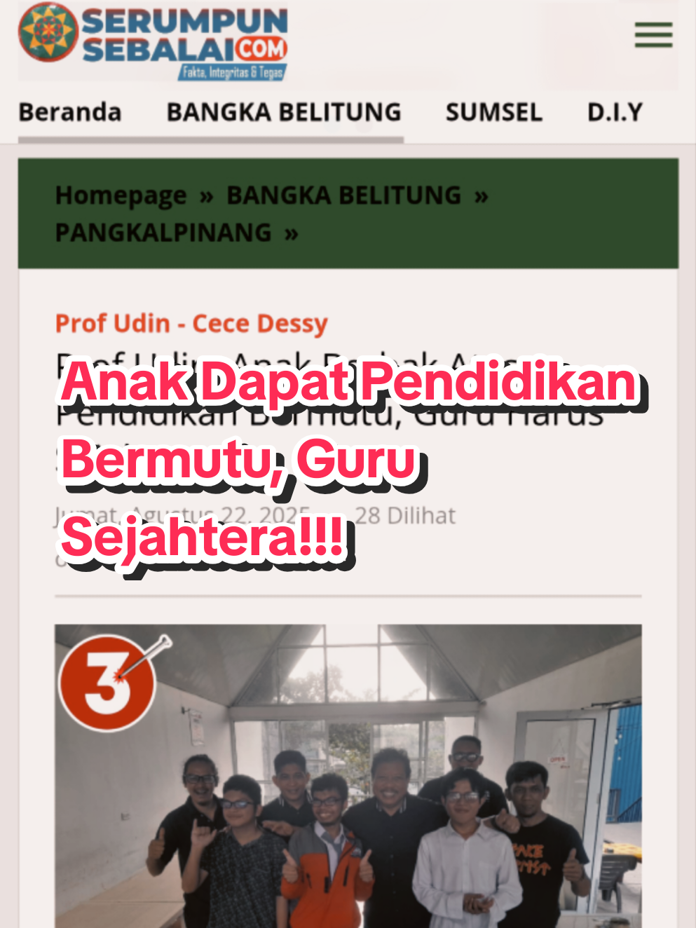 Dikasih calon pemimpin yang berlatar belakang akademisi, masa ikak enggak milih e???  #profudin #fyppppppppppppppppppppppp #masukberanda #pangkalpinang #pilkada 