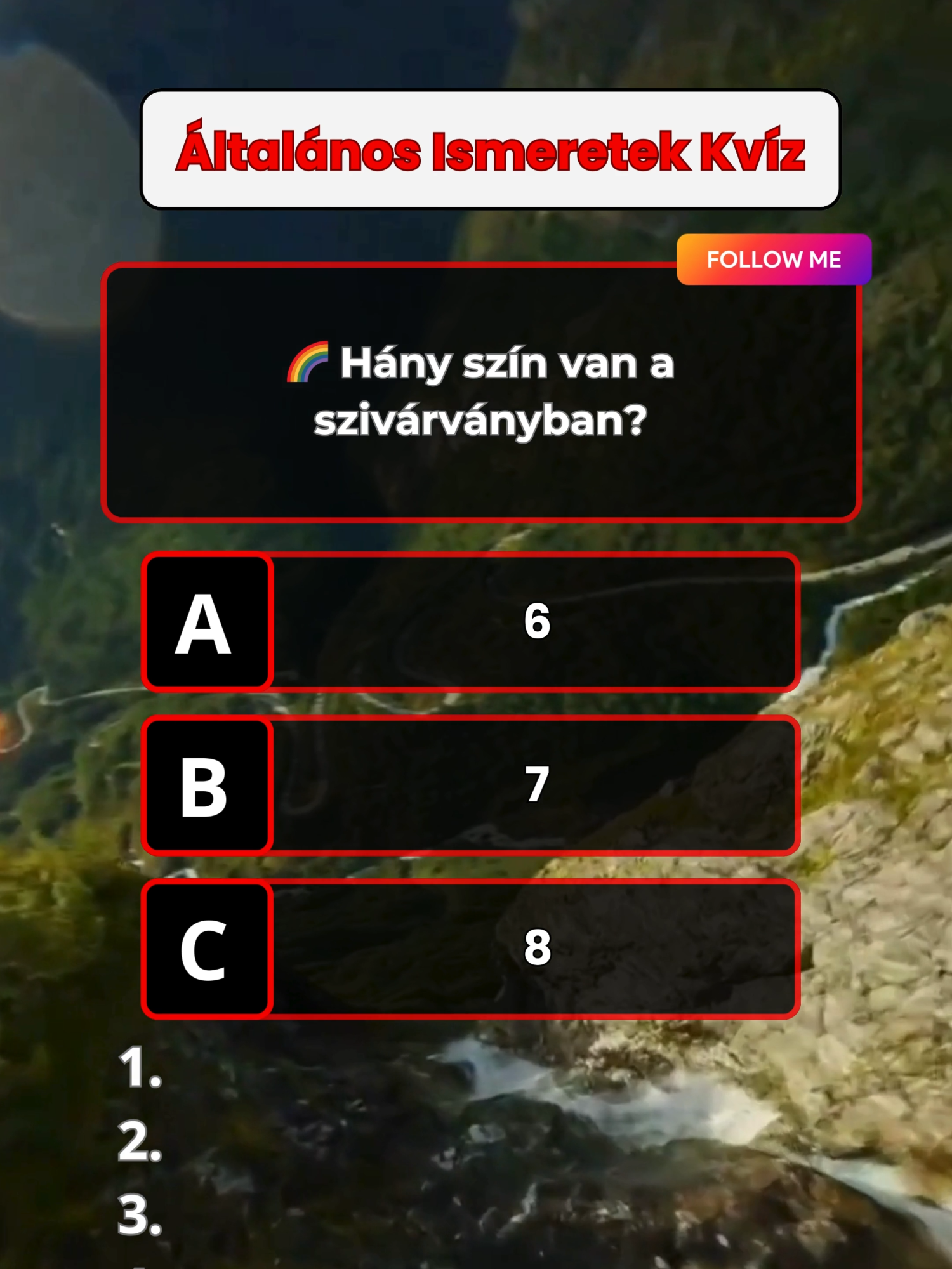 🧠🌍 Általános Ismeretek Kvíz – Megszerzed mind a 7 pontot? 🔥✨💬 Komment, ha ment! 👇 #generalknowledge #generalknowledgequiz #tudás #kvíz #quiztime #magyartiktok