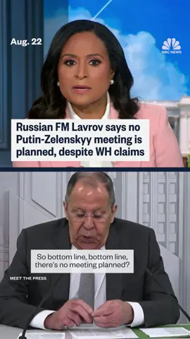 In an exclusive interview with @Meet the Press #MTP, Russian Foreign Minister #Lavrov says, “#Putin is ready to meet with #Zelenskyy when the agenda would be ready for a summit,” but adds that #Moscow does not believe those conditions have been met — contradicting the White House.