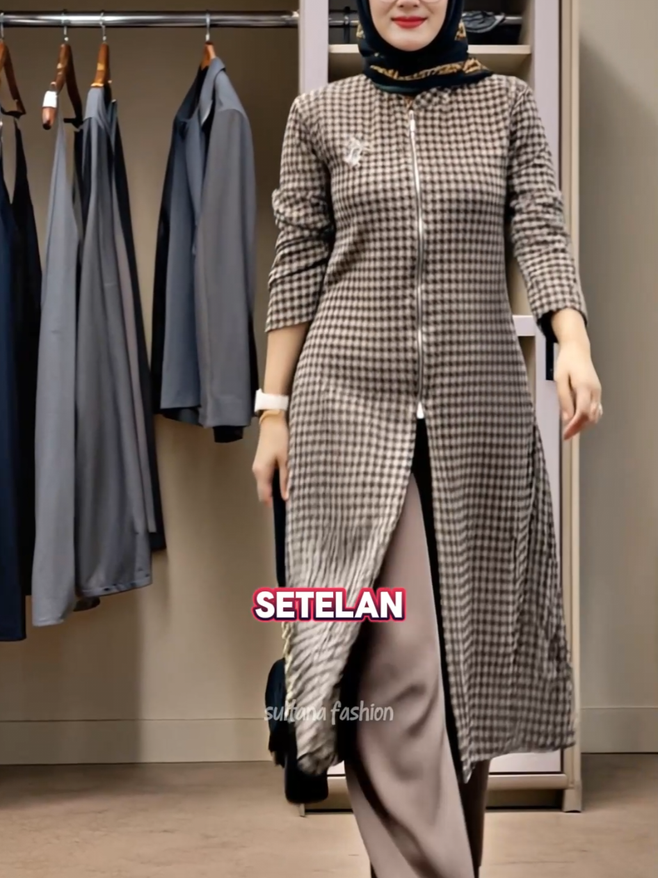 Rekomendasi Outfit Wanita Premium Kekinian - Setelan import Anafa Set by Marsella - Tunik Jakat Import Pants Knite Premium #tunik #knitpants #setelanimport #promoseruweekend #tunikwanita 
