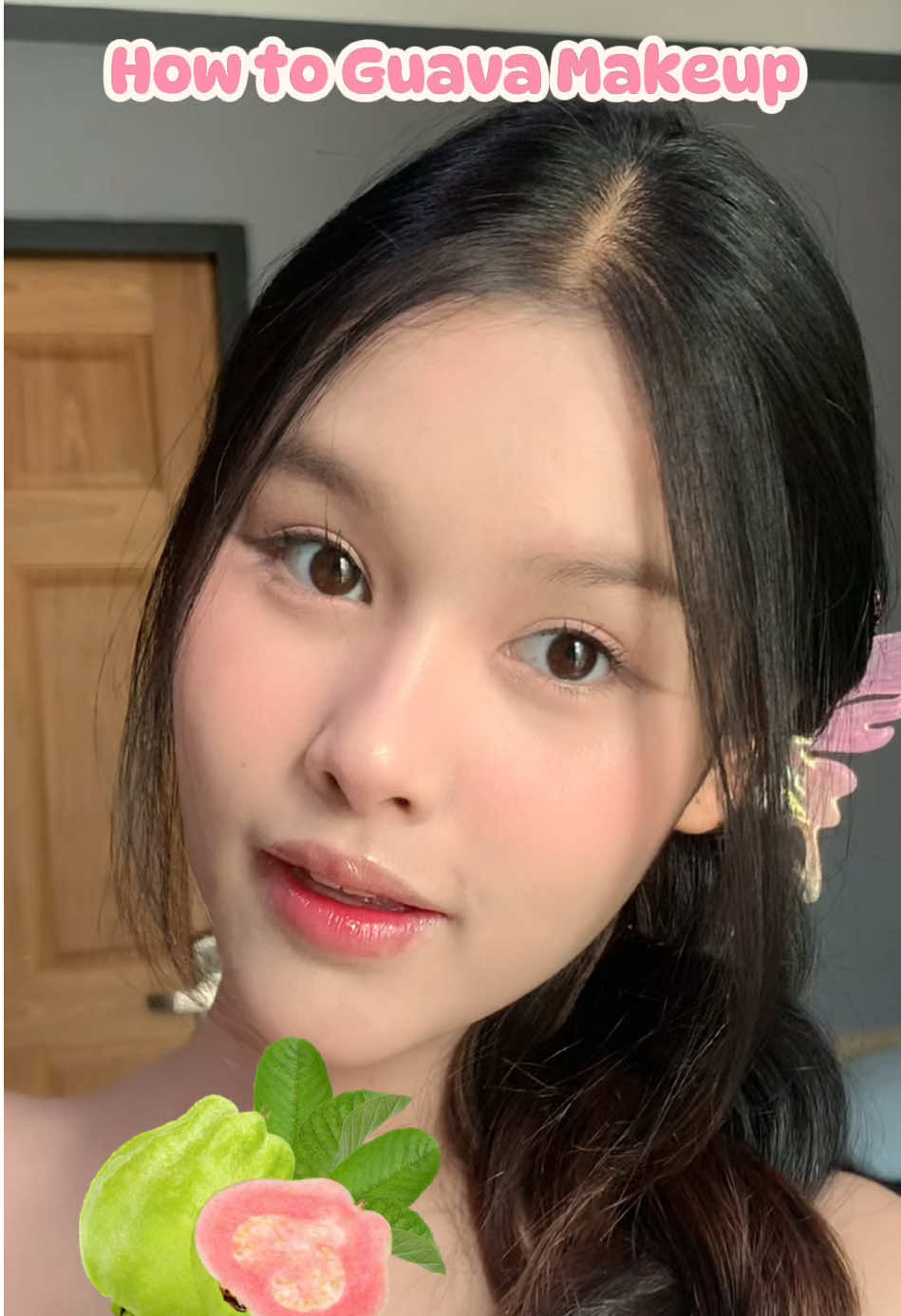 How To Guava Makeup✨ ลุคนี้ใช้เครื่องสำอางน้อยมาก ทำตามกันได้ง่ายๆเลย💖 #guavamakeup #makeup #everydaylook #sasi #sasimagicmattecollection