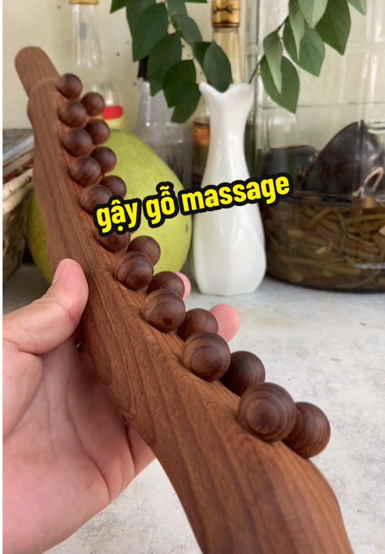 Gậy Massage Bằng Gỗ Sồi, đau lưng xài rất êm #dithichgongang #gaygomassage #gaygomatxa #daumoivaigay #suckhoe 