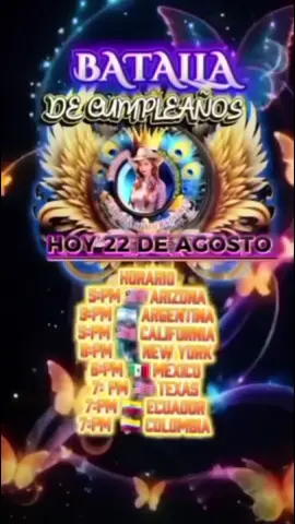 Es hoy es hoy mi cumpleaños los espero en mi batalla no faltes están todos envitados @COOKING_WITH_PATTY👩🏻‍🍳🌈🌈 @Marcia @🍎🍏🐿️𝐏𝐑𝐄𝐂𝐈𝐎𝐒𝐈𝐓𝐀 @🐬 GLISVIS🫧LIDER DOLPHINS🐬 @🐇🥕 CAMI 👉CRECE&LLEVATE♥️ 🐅 @Gaviota.35💙🤍💙 @𝟝𝟘𝟚_LACHAPIS🐰💎🐰 #batallaoficial #cumpleaños #LIVEIncentiveProgram #GoLIVEGrowFast #PaidPartnership @🇲 🇦 🇩 🇦 🇮💫🦁🇲🇽💫 