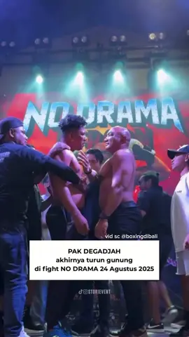 kehadiran pak @de_gadjah bikin @nodrama_fight bukan sekedar duel, tapi jadi tontonan wajib semeton bali! 🫵🏻🥊🔥