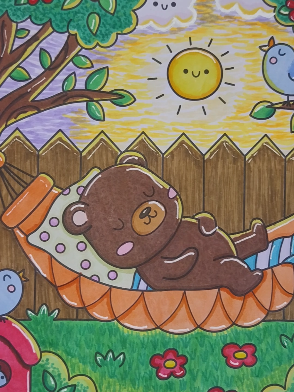 Resultado do desenho da Live de ontem, ameiii colorir esses desenho 😍 #cozyfriends #cozyfriendscoloringbook #cozyfriendscolouringbook #bobbiegoodscoloringbook #bobbiegoods 