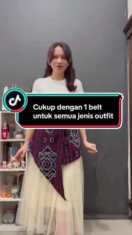 Obi belt tenun,  1 belt untuk semua jenis outfit 🥰  #fypシ #obibelt #belt #foryoupage #batik 