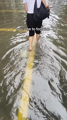 leptospirosis is waving wahahaha jk #taft #manila #flooded #fyp #genshin 