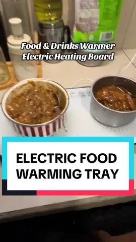 Food and drinks stay hot and warm gamit tong electric multifunctional heating board😊👌💕#homeappliance #foodwarmer #multifunctional #electricfoodwarmer #kitchengadgets 