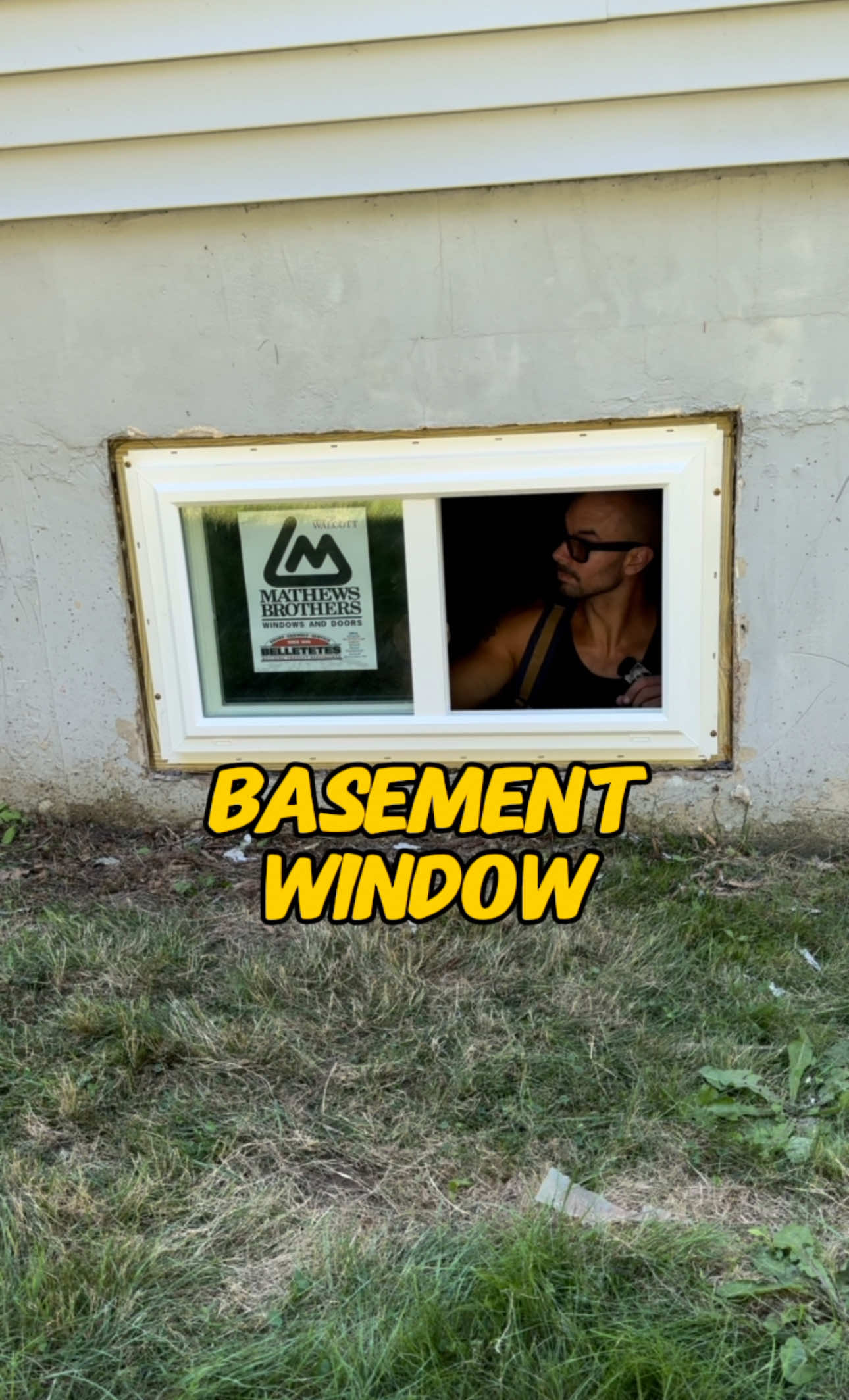 Basement window install installed. #remodel #construction #contractor #DIY #carpenter   