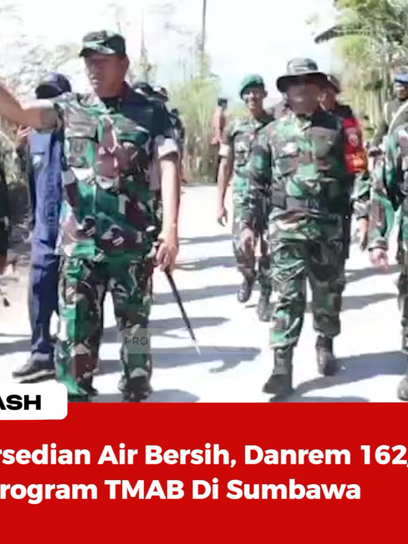 Bantu Ketersedian Air Bersih, Danrem 162 Wira Bhakti Resmikan Program TMAB Di Sumbawa